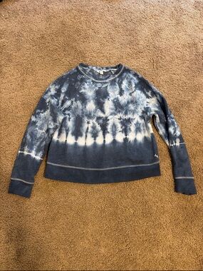 JoyLab Blue Tie Dye Crewneck Sweatshirt Long Sleeve Crewneck